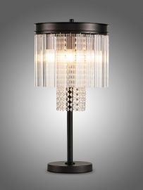 Bijou Table Lamp, 6 Light E14, Brown Oxide