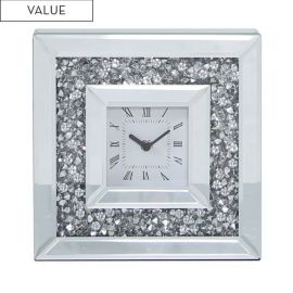 Diamond Mirror Table Clock