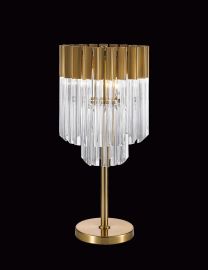 Cola Table Lamp 3 Light E14, Brass/Glass 