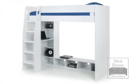 Gaming Bed With Desk - White