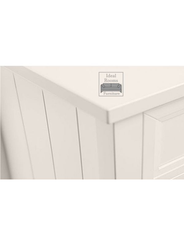 New England 6 Drawer Wide Chest - White