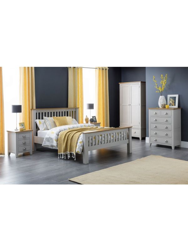 Ralston Solid Oak Shaker Style King Size Bed 150cm
