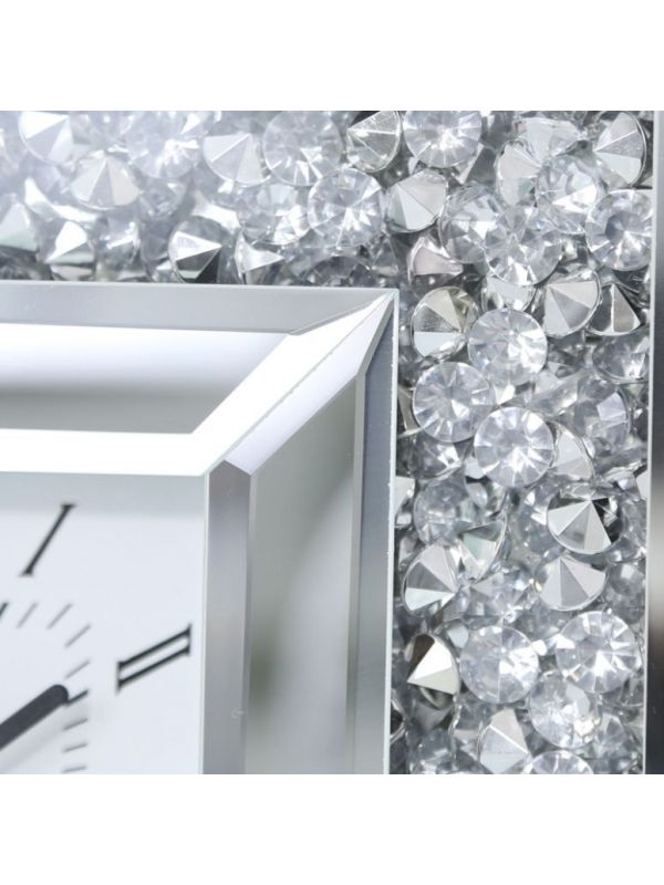Diamond Mirror Table Clock