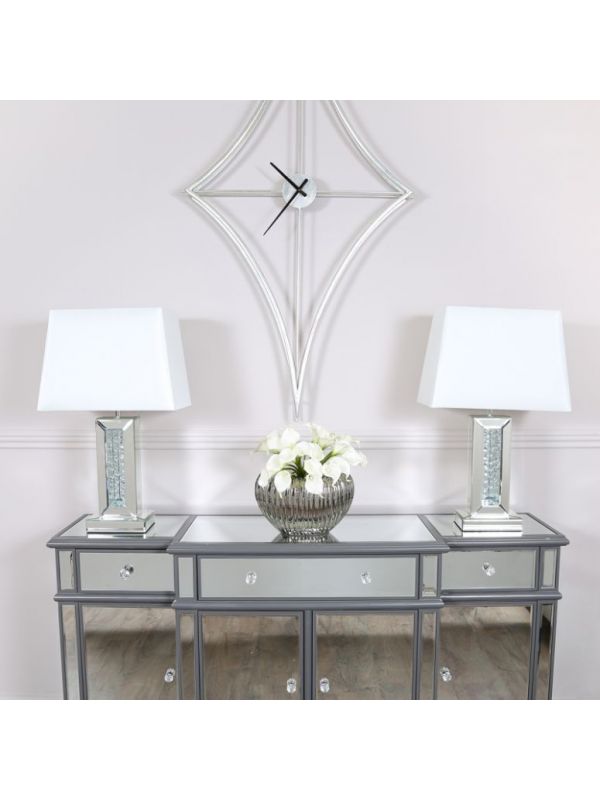 Anastasia Mirror Medium Pillar Table Lamp