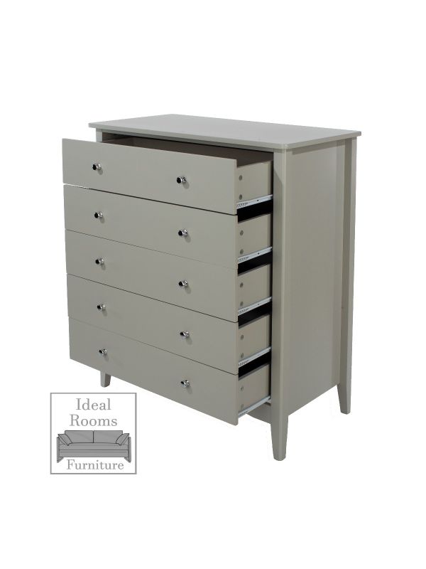 Commodore 5 Drawer Chest - Grey