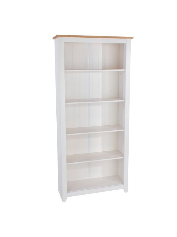 Capre' Tall Bookcase - White