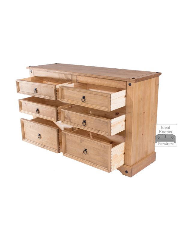 Corante' 3 + 3 Drawer Chest - Waxed Pine