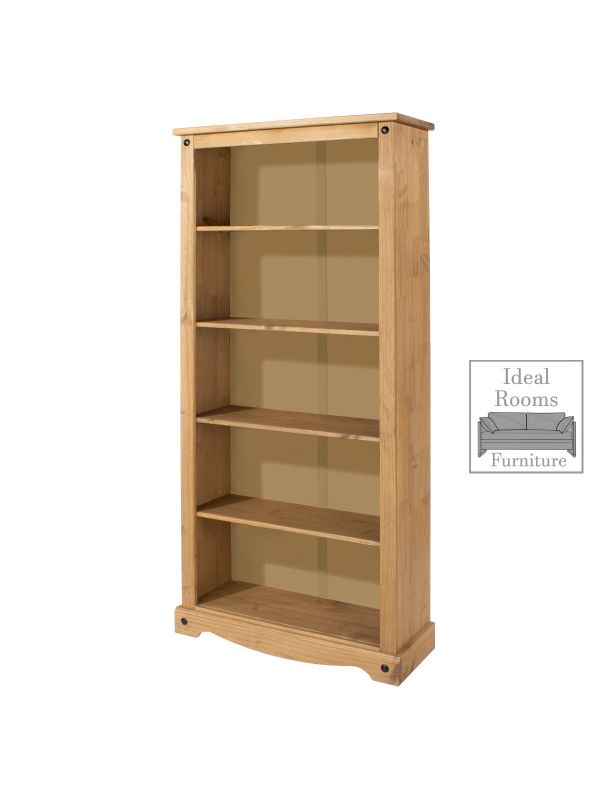 Corante' Tall Bookcase - Waxed Pine
