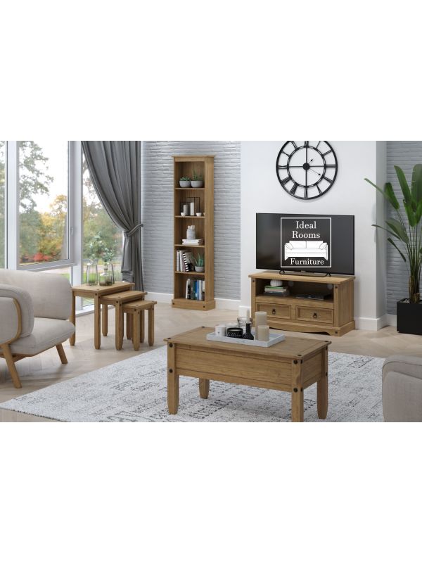 Corante' Flat Screen TV Unit - Waxed Pine