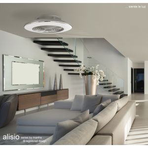 Alisio 70W LED Dimmable Ceiling Light With Built-In 35W DC Reversible Fan