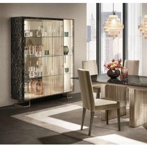 Adora's Luce Dark Cabinet with Glass Shelves 6 Choices