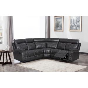 Atlanta 2 Corner 2 Reclining Sofa Dark Grey