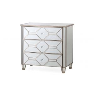 Rosa Mirrored 3 Drawer Dressing Chest