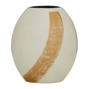 Almata White / Gold Small Vase