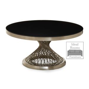 Round Racer Silver Frame Coffee Table