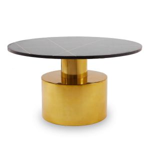 Wabia Coffee Table With Black Marble Top