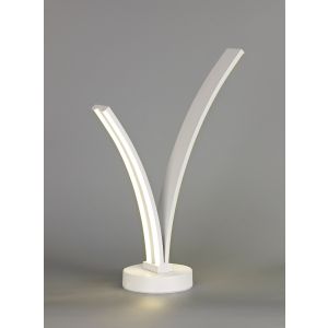 Janis 2 Light Table Lamp Switched, 5W/7W LED, 4000K, 757lm, White, 3yrs Warranty
