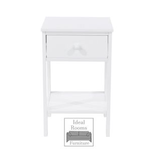 Optimal Shaker 1 Drawer Petite Beside Cabinet - White