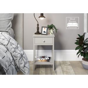 Optimal Shaker 1 Drawer Petite Beside Cabinet - Grey