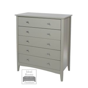 Commodore 5 Drawer Chest - Grey