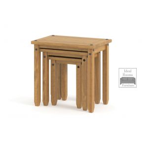 Corante' Nest of Tables - Waxed Pine