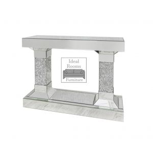 Crushed Glass/Diamond Console Table