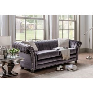 Giselle 3 Seater - Charcoal - 2 Scatters