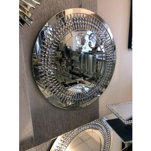 Round Art Deco Wall Mirror