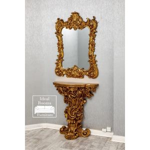 French Ornate Console Set - Gold