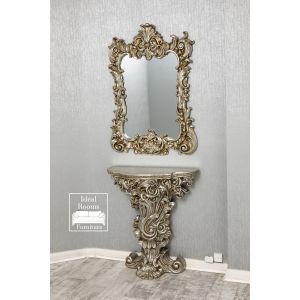French Ornate Console Set - Silver