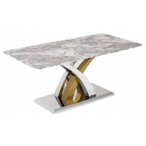 Luci 1.8m Marble Dining Table - Grey