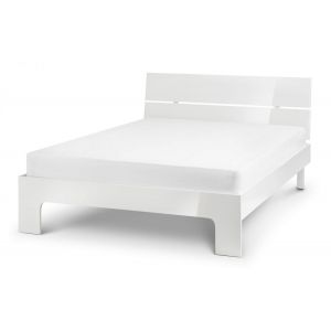 Mantra High Gloss King Size Bed 150cm - White