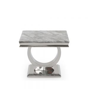 Grey Marble End Table – Arriana