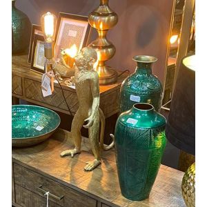 Darius The Monkey Standing Gold Table Lamp
