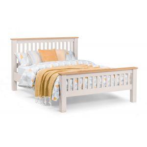 Ralston Solid Oak Shaker Style King Size Bed 150cm