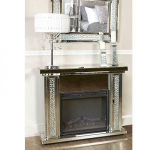 Milan Mirror Fire Surround With Electric Fire 