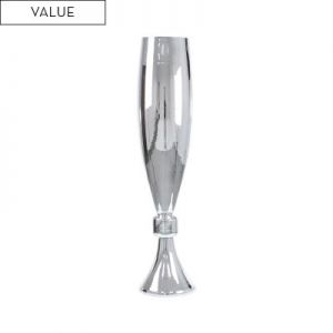 Large Silver Glass Vase 95cm