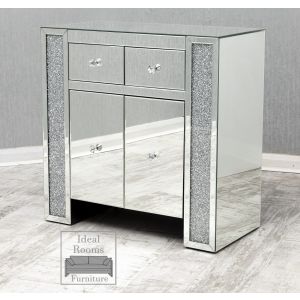 Mirrored Crushed Glass Sideboard