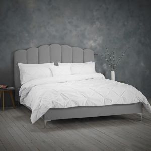 William Double Bed Silver