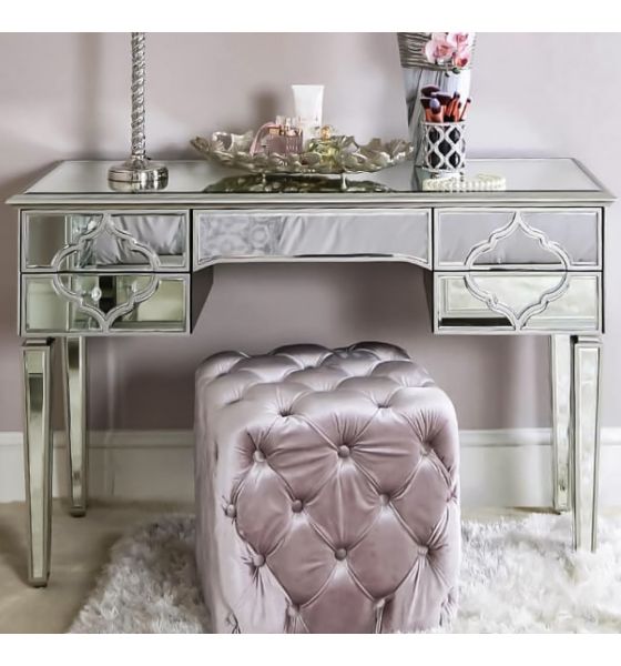 Silver dressing table on sale chair