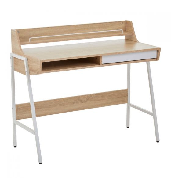 Oak veneer office desk discount
