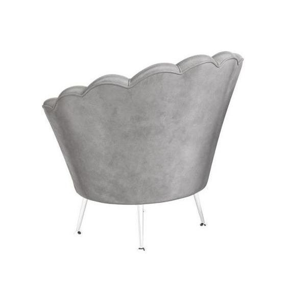 Grey online silver chair
