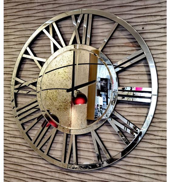 Mirrored Wall Clock