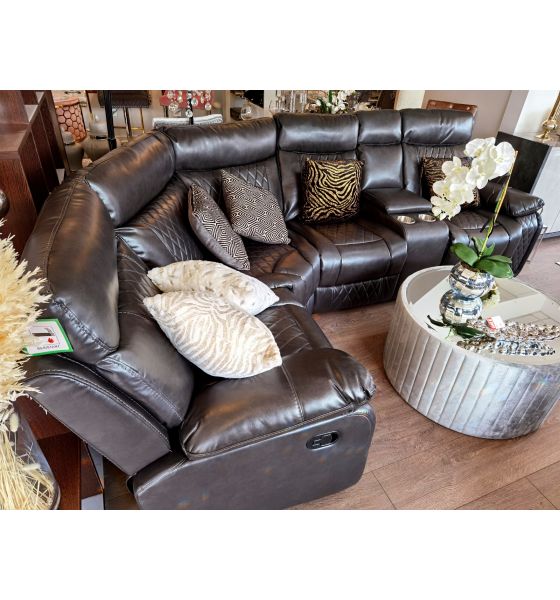Charcoal outlet reclining sofa